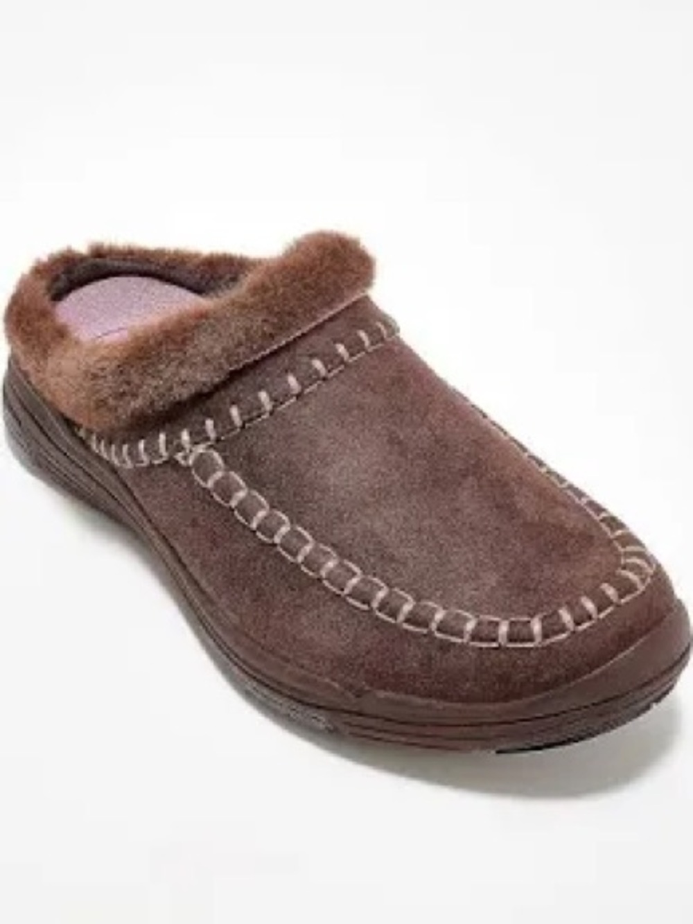 Ryka Women's  Ariana Mules Chickory Brown Fur Lined Size 8 NWT NIB